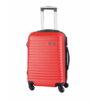 Trolley rojo con 4 ruedas giratorias