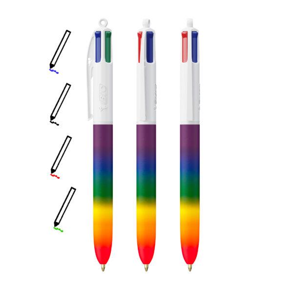 Bolígrafo BIC 4 tintas Rainbow