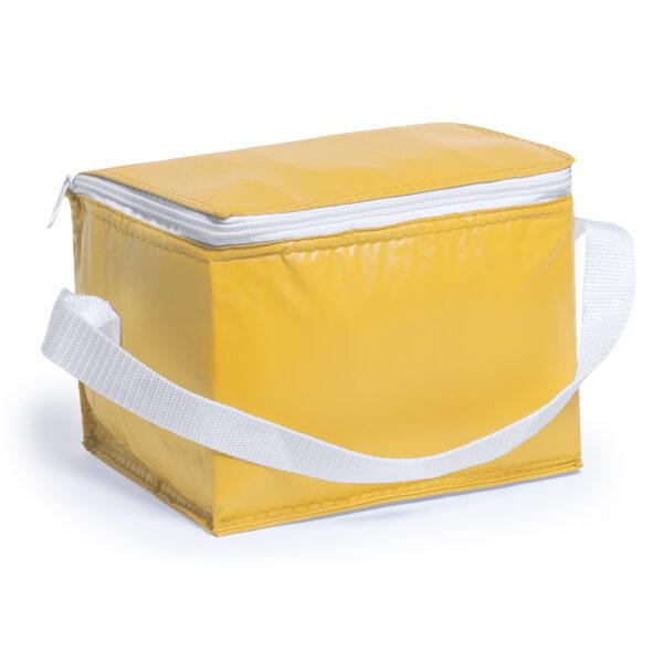 Bolsa isotérmica amarilla de PVC y aluminio