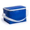 Bolsa isotérmica azul de PVC y aluminio personalizada