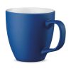 Taza de porcelana azul hidroglaseada de 450 ml