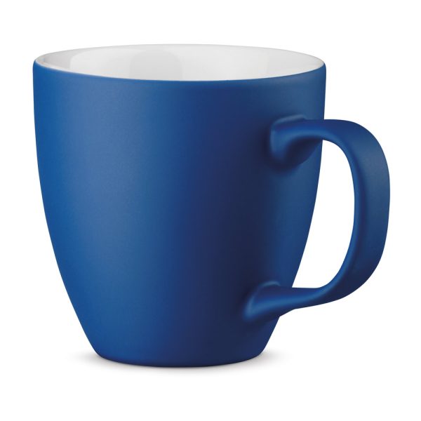 Taza de porcelana azul hidroglaseada de 450 ml