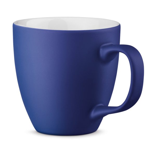 Taza de porcelana azul royal