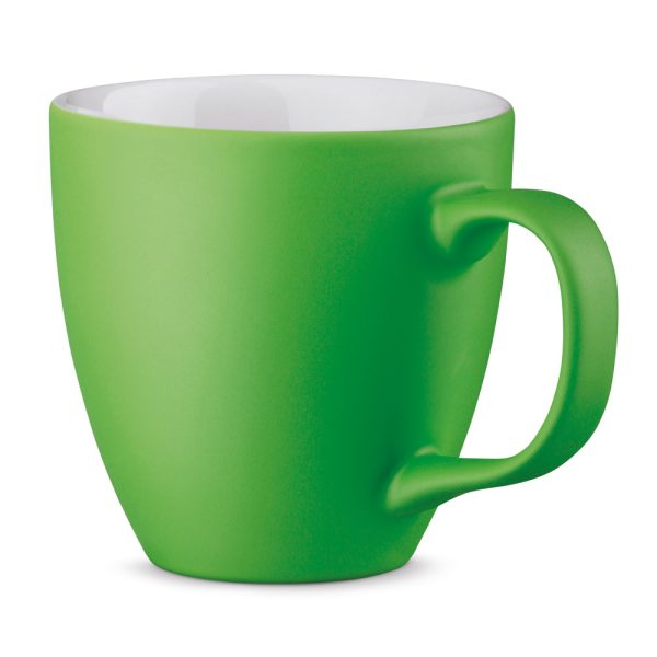 Taza verde claro acabado mate