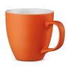 Taza de porcelana naranja