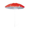 Parasol rojo con protección rayos UV