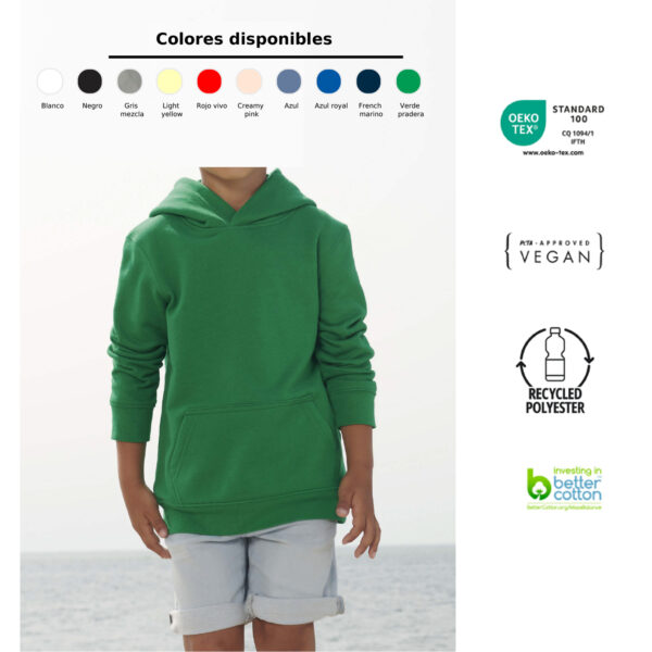 Sudadera de niño con capucha personalizada