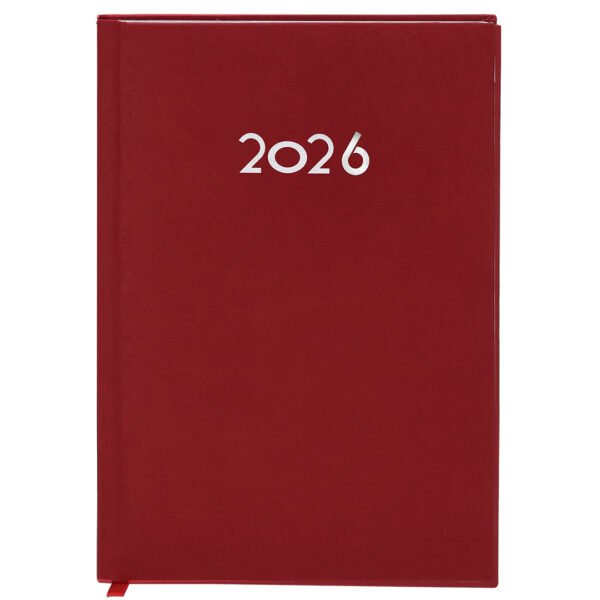 Agenda roja día vista personalizada