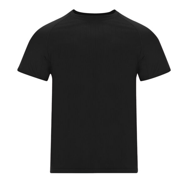 Camiseta técnica negra transpirable personalizada