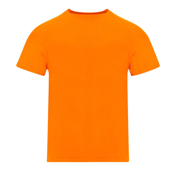 Camiseta transpirable técnica naranja fluor