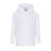 Sudadera infantil blanca con capucha