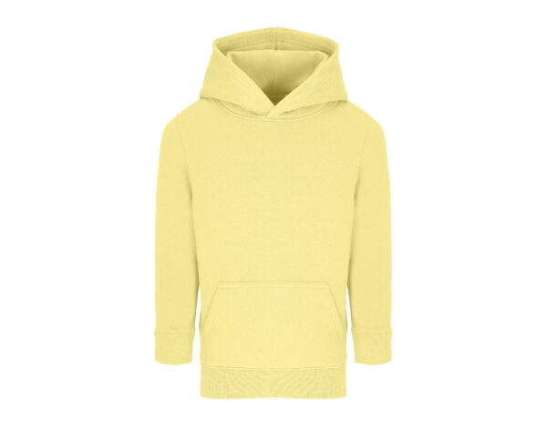 Sudadera infantil con capucha light yellow