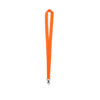 Lanyard de poliéster naranja fluorescente