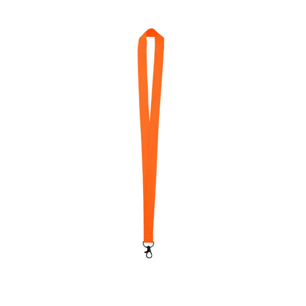 Lanyard de poliéster naranja fluorescente