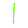 Lanyard de poliéster verde fluorescente