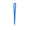 Lanyard de poliéster azul fluorescente personalizado