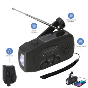 Radio de emergencia solar multifunción personalizada