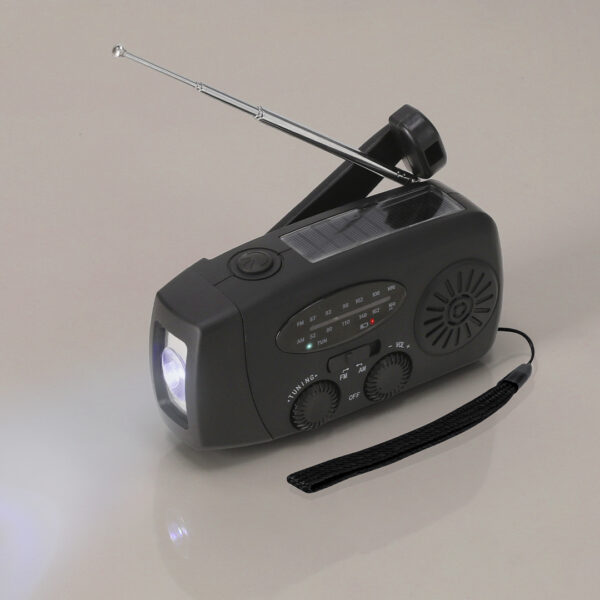 Radio de emergencia solar multifunción personalizada