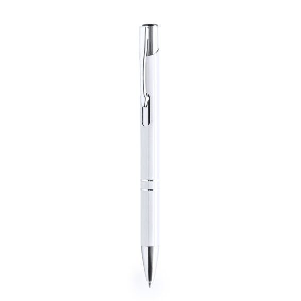 Bolígrafo de aluminio blanco ideal para bodas