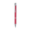 Bolígrafo metálico rojo tinta azul personalizado