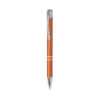 Bolígrafo metálico naranja tinta azul personalizado