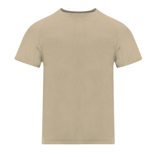 Camiseta de deporte transpirable color arena