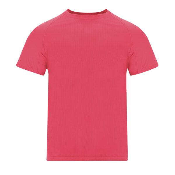 Camiseta técnica transpirable rosa flúor