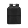 Mochila al vacío negra en poliéster personalizada
