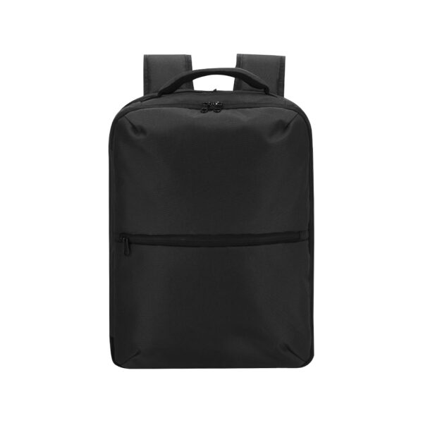Mochila al vacío negra en poliéster personalizada
