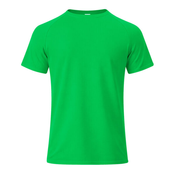 Camiseta técnica infantil verde transpirable