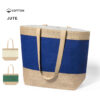 Bolsa de playa de yute y algodón