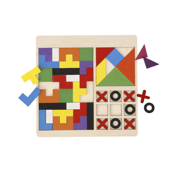 Set puzzles 3 en 1 de madera