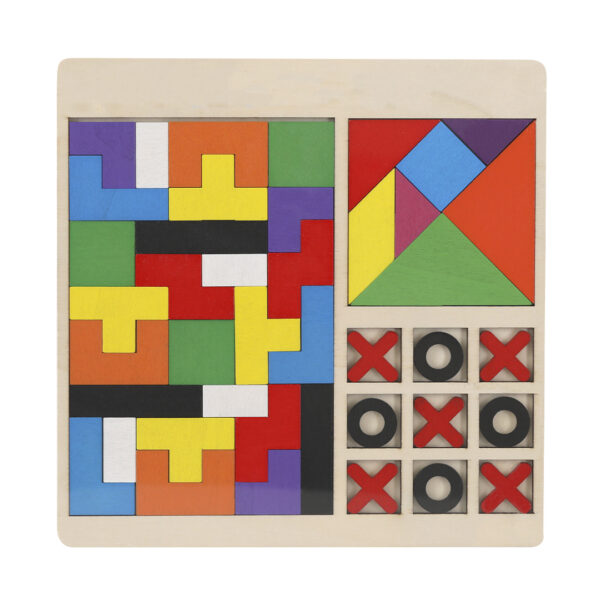 Set puzzles 3 en 1 de madera