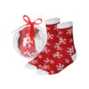 Calcetines navideños originales con bola de Navidad