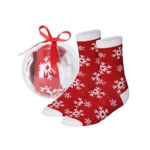 Calcetines navideños originales con bola de Navidad