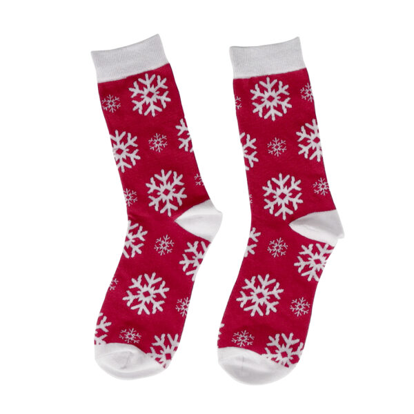 Calcetines navideños originales con bola de Navidad