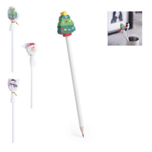 Lápiz de madera navideño personalizado